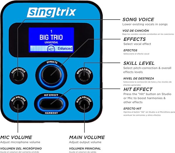 Singtrix SGTX2 Karaoke Party Bundle Stadium Edition 2nd Gen, Action Position Back