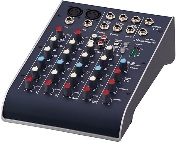 Studiomaster C2S-2 Compact USB Mixer, 6-Channel, Detail Front
