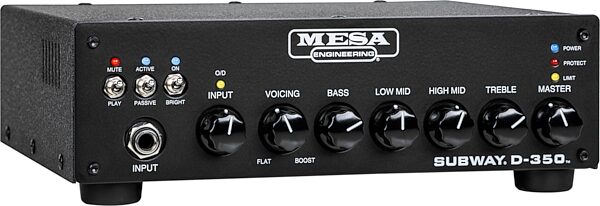 Mesa/Boogie Subway D-350 Class-D Bass Amplifier (350 Watts), New, Action Position Back