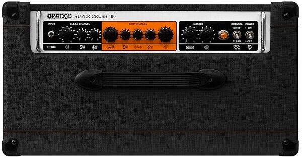 Orange Super Crush 100 Solid-State Guitar Combo Amplifier (100 Watts, 1x12"), Black, view