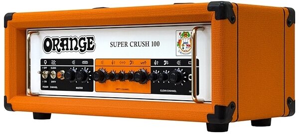 Orange Super Crush 100 Solid-State Guitar Amplifier Head (100 Watts), Orange, view
