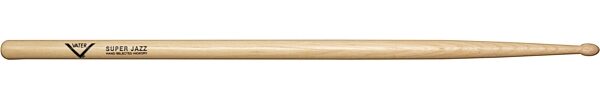 Vater Super Jazz Hickory Drumsticks (Pair), Wood Tip, Action Position Back