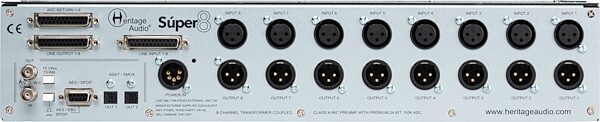 Heritage Audio Super 8 Eight-Channel ADAT Microphone Preamp, New, Action Position Back