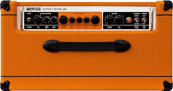 Orange Super Crush 100 Solid-State Guitar Combo Amplifier (100 Watts, 1x12"), Orange, Main Control Panel