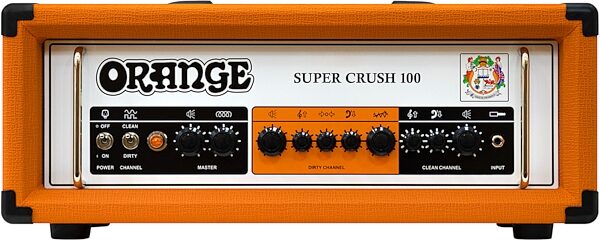 Orange Super Crush 100 Solid-State Guitar Amplifier Head (100 Watts), Orange, Main