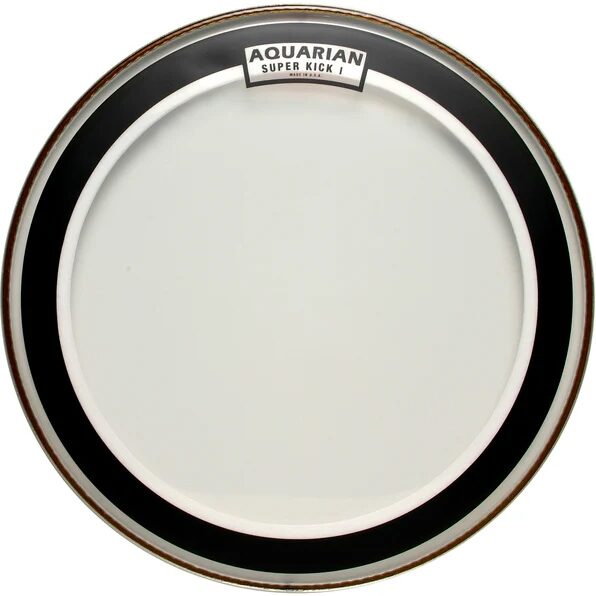 Aquarian Super-Kick I Bass Drumhead, Clear, 24 inch, Action Position Back