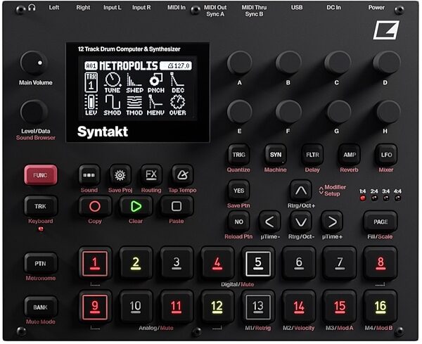 Elektron Syntakt Drum Computer and Synthesizer, New, Main