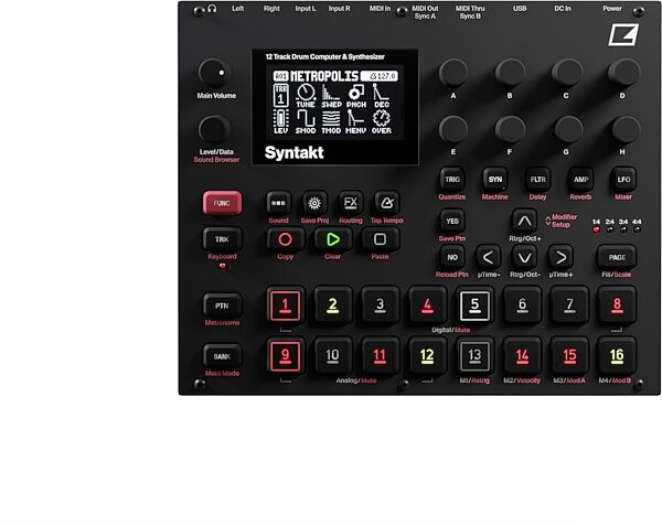 Elektron Syntakt Drum Computer and Synthesizer, New, Action Position Back