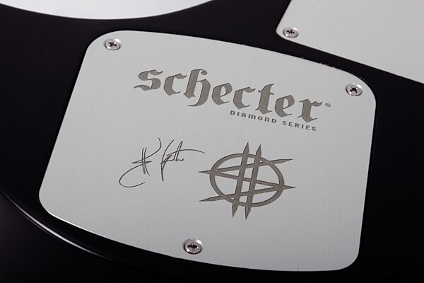 Synyster Gates Custom-6 TR-S Signature Headless Electric Guitar, Left-Handed, Satin Black, Action Position Back