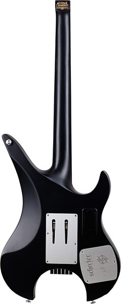 Synyster Gates Custom-6 TR-S Signature Headless Electric Guitar, Left-Handed, Satin Black, Action Position Back