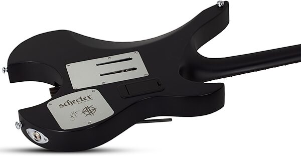 Synyster Gates Custom-6 TR-S Signature Headless Electric Guitar, Left-Handed, Satin Black, Action Position Back