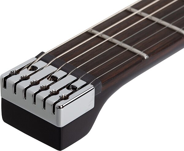Synyster Gates Custom-6 TR-S Signature Headless Electric Guitar, Left-Handed, Satin Black, Action Position Back
