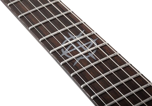 Synyster Gates Custom-6 TR-S Signature Headless Electric Guitar, Left-Handed, Satin Black, Action Position Back