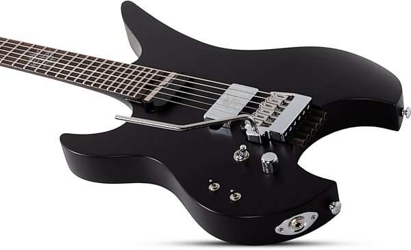 Synyster Gates Custom-6 TR-S Signature Headless Electric Guitar, Left-Handed, Satin Black, Action Position Back