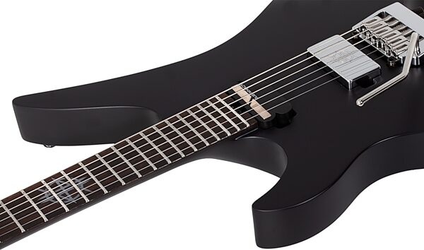 Synyster Gates Custom-6 TR-S Signature Headless Electric Guitar, Left-Handed, Satin Black, Action Position Back