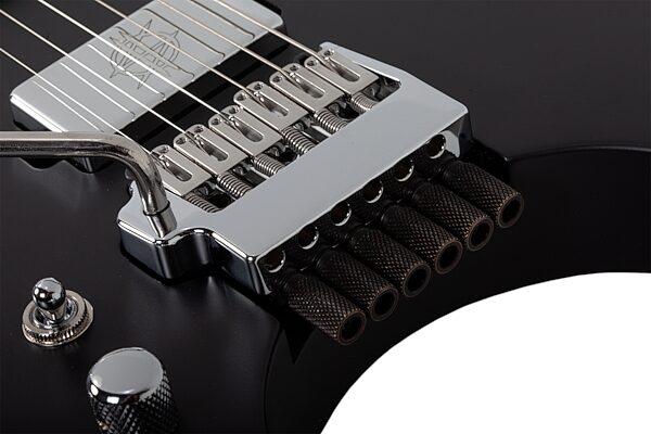 Synyster Gates Custom-6 TR-S Signature Headless Electric Guitar, Left-Handed, Satin Black, Action Position Back