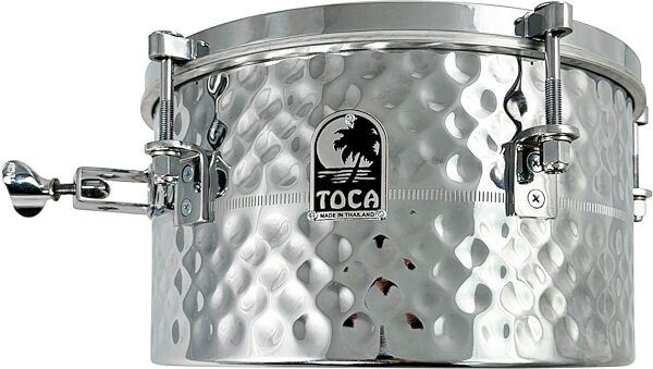 Toca T712HH Hammered Steel Drumset Timbale/Snares, New, Action Position Back