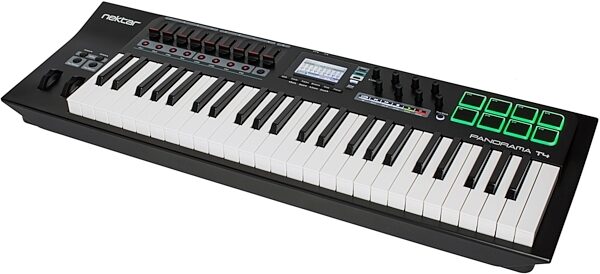 Nektar Panorama T4 USB and MIDI Keyboard Controller, 49-Key, Scratch and Dent, Angled Front