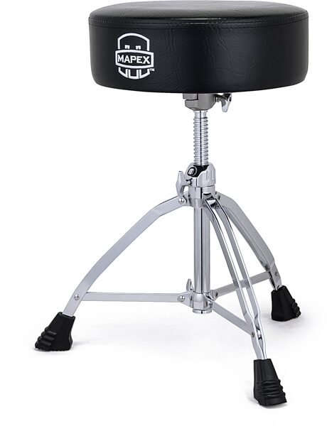 Mapex T850 Round Top Spin Up Double Braced Drum Throne, New, Action Position Back