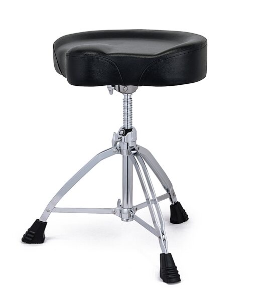 Mapex T855 Spin Up Double-Braced Saddle Top Drum Throne, Black, Action Position Back
