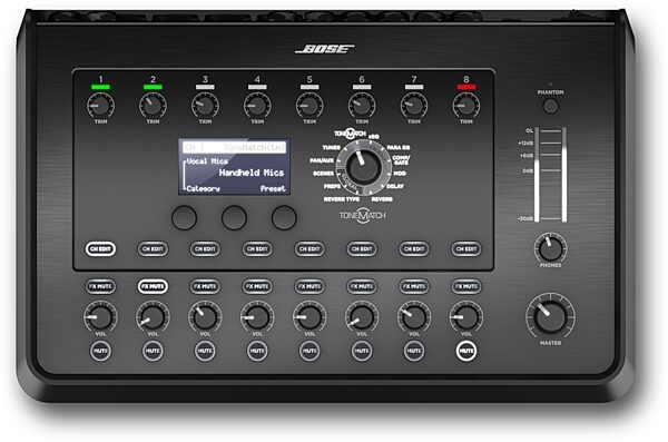 Bose T8S ToneMatch Compact 8-Channel Digital Mixer/USB Audio Interface, New, Main