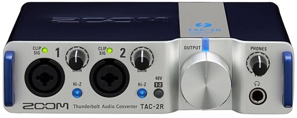 Zoom TAC-2R High-Speed Thunderbolt Audio Interface, Front 2