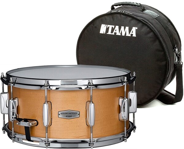 Tama Soundworks Natural Maple Snare Drum, tama