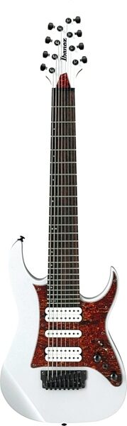 Ibanez TAM10 Tosin Abasi Signature Electric Guitar, 8-String (with Case), White