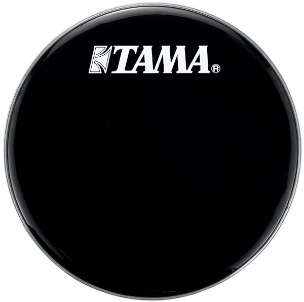 Tama Logo Bass Drumhead, Black, 22 inch, Main