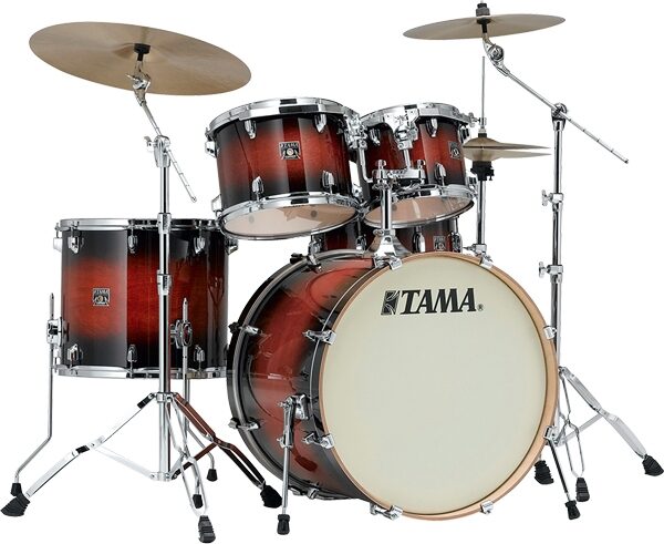 Tama CL72S Superstar Classic Drum Shell Kit, 7-Piece, Mahogany Burst, Action Position Back