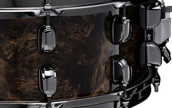 Tama SLP G-Maple Snare Drum, Kona Mappa Burl, 6x14&quot;, LGM146, Action Position Back