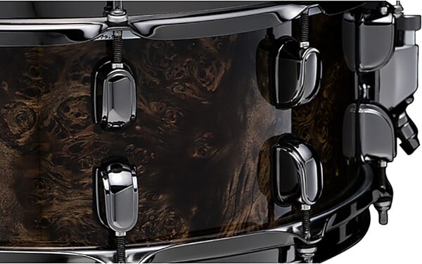 Tama SLP G-Maple Snare Drum, Kona Mappa Burl, 6x14&quot;, LGM146, Action Position Back