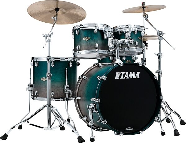 Tama WBS42S Starclassic Walnut/Birch Drum Shell Kit, 4-Piece, Sapphire Fade, Action Position Back