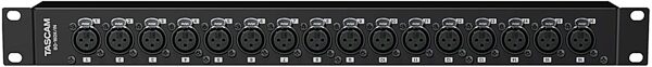 TASCAM BO-16DX/IN 16-Channel XLR-F to D-Sub Adapter Breakout Box, New, Action Position Back