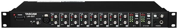 TASCAM LM-8ST Rackmount Line Mixer (8-Channel), New, Action Position Back