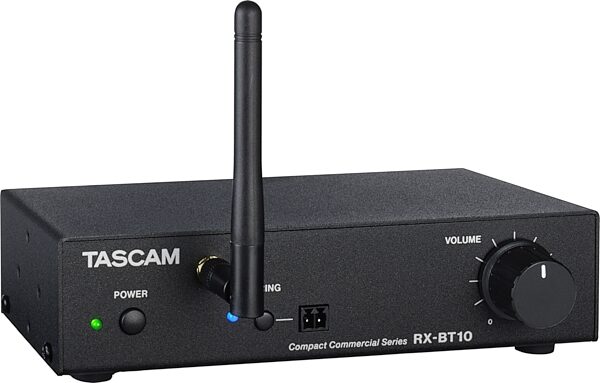 TASCAM RX-BT10 Compact Stereo Bluetooth Receiver, New, Action Position Back