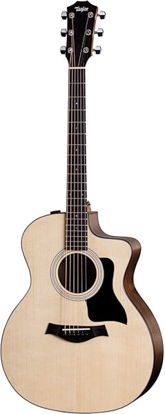 Taylor 114ce-S Grand Auditorium Acoustic Electric Guitar (with Gig Bag), Action Position Back