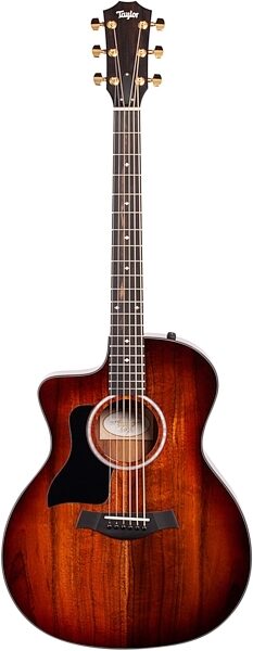 Taylor 224ce Deluxe Grand Auditorium Koa Acoustic-Electric Guitar, Left-Handed (with Case), Action Position Back