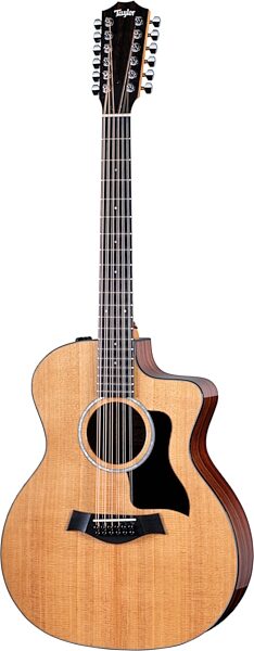 Taylor 254ce Plus Grand Auditorium Acoustic-Electric Guitar, 12-String (with Case), New, Action Position Back