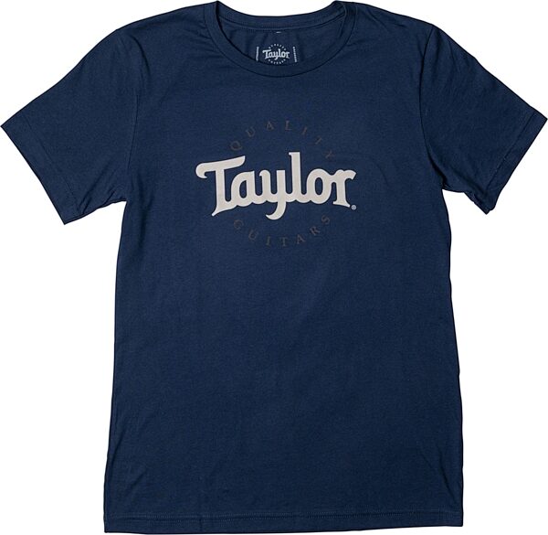 Taylor Mens Two-Color Logo T-Shirt, Navy, Small, Main