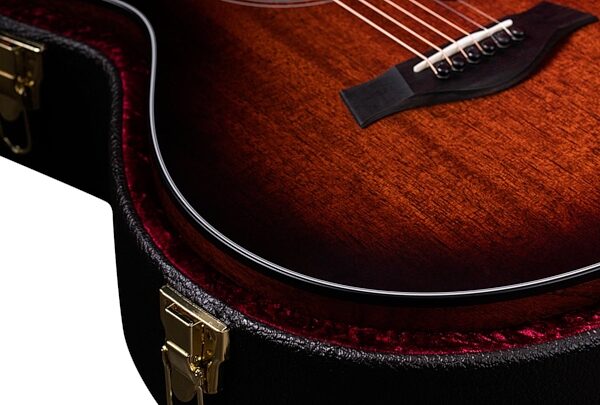 Taylor 322ce-v2 12-Fret Grand Concert Acoustic-Electric Guitar (with Case), Shaded Edgeburst, Action Position Back