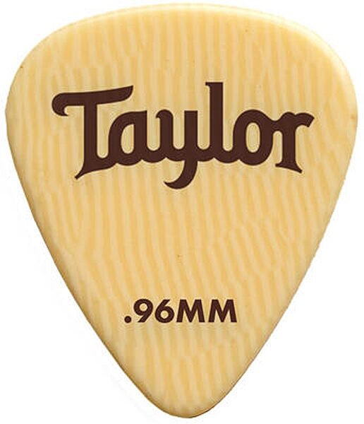 Taylor Premium DarkTone Ivory 351 Guitar Picks, 0.46 millimeter, 6-Pack, Action Position Back