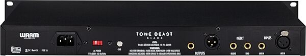 Warm Audio TB12 Tone Beast Microphone Preamplifier, Black, Rear