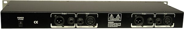 SM Pro Audio TB202 2-Channel Tube Microphone Preamp/Compressor, Rear