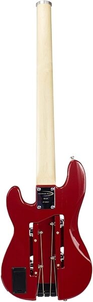 Traveler Guitar TB4P Electric Bass with Deluxe Gig Bag, Red - Back