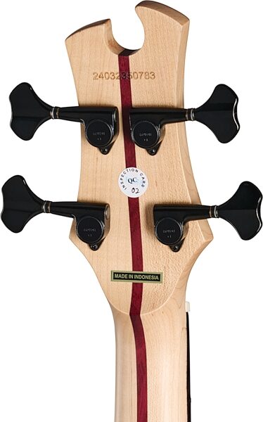 Tobias Growler IV Premium Electric Bass (with Gig Bag), Black Pearl, Action Position Back