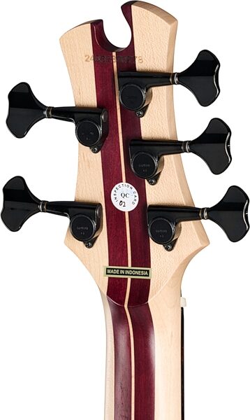 Tobias Killer B V Electric Bass, 5-String (with Gig Bag), Black Pearl, Action Position Back