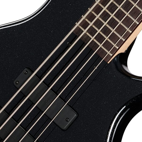 Tobias Killer B V Electric Bass, 5-String (with Gig Bag), Black Pearl, Action Position Back