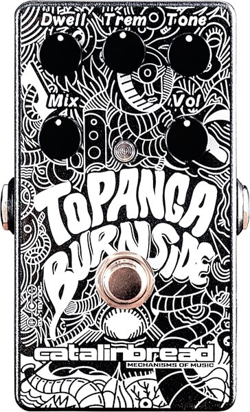 Catalinbread Topanga Burnside Reverb and Tremolo Pedal, New, Action Position Back