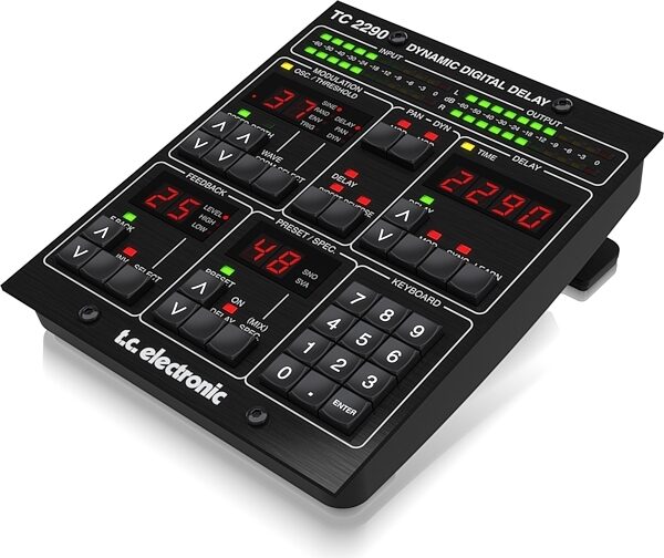 TC Electronic TC2290-DT Delay Desktop Controller and Plug-in Software, Angled Control Panel